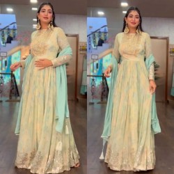 Designer party wear fancy work gown